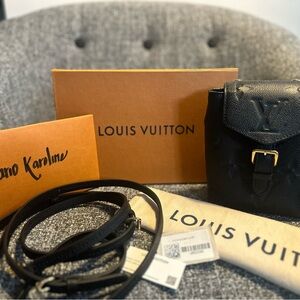 Louis Vuitton Tiny Backpack Giant Empreinte Noir